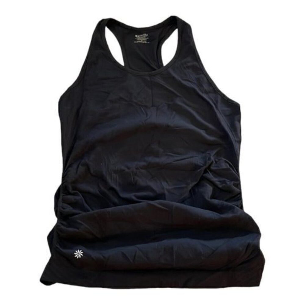 Athleta Black Tank Top Pullover Gym Activewear Size Small EUC #1232